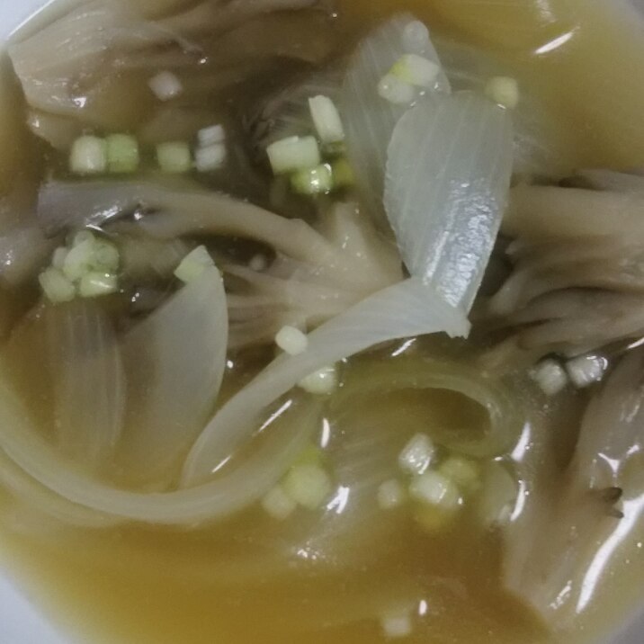 舞茸と玉ねぎのしょうがスープ(^^)